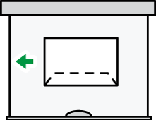 封筒の種類と向きのイメージイラスト