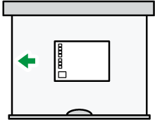 はがきの向きのイメージイラスト