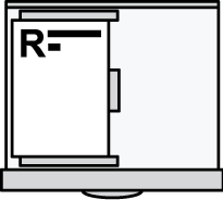 用紙のセット方法のイメージイラスト