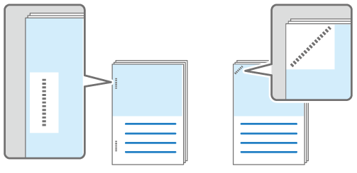 針なしステープルのイメージイラスト