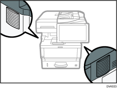 通風孔を清掃する 使用説明書 Ricoh Ip 500sf