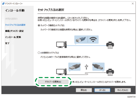 ドライバー画面のイラスト