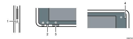 本体操作パネルのイラスト