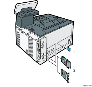 プリンター本体のイラスト 説明番号つき