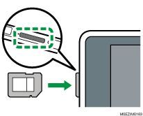 本体操作パネルのイラス