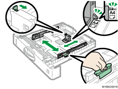 給紙トレイのイラスト