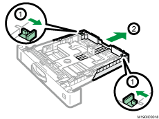 給紙トレイのイラスト