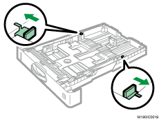 給紙トレイのイラスト