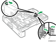 給紙トレイのイラスト
