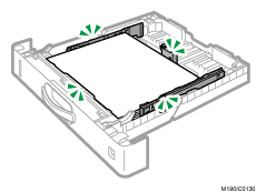 給紙トレイのイラスト