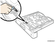 給紙トレイのイラスト