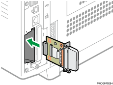 拡張無線LANボードの取り付けイラスト