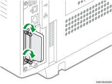 拡張無線LANボードの取り付けイラスト