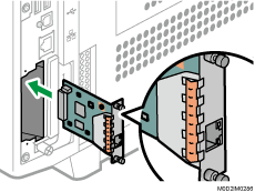 拡張プリントサーバーの取り付けイラスト