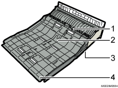 両面ユニットのイラスト 説明番号つき