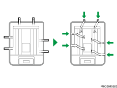 転倒防止足のイラスト
