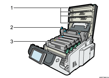 本体全体のイラスト 説明番号つき