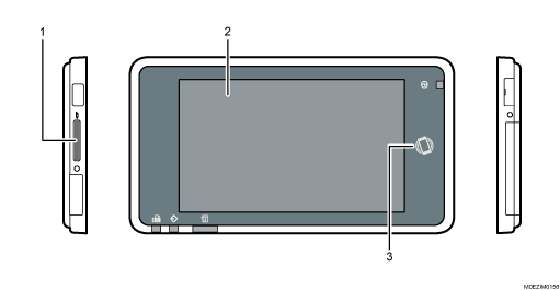 本体操作パネルのイラス
