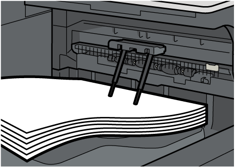 用紙押さえのイラスト