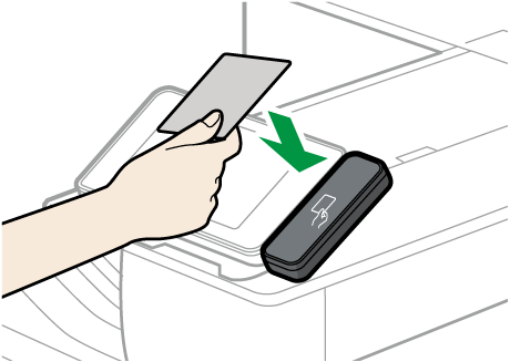 カードリーダーのイラスト