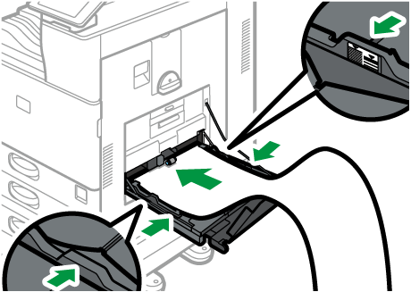 手差しトレイのイラスト