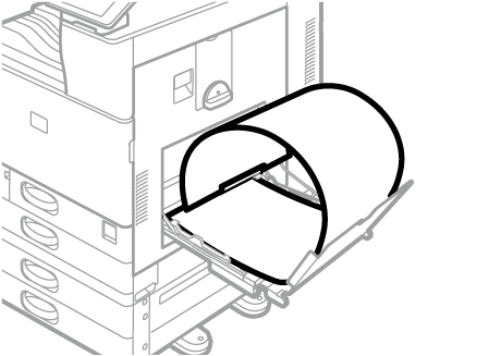 手差しトレイのイラスト