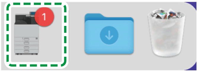 mac画面のイラスト