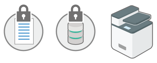 セキュリティー脅威に対策するイメージイラスト