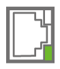 イーサネットインターフェースLEDのイラスト