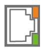 イーサネットインターフェースLEDのイラスト