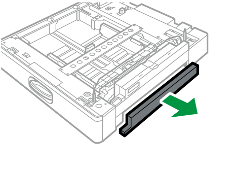 1段給紙トレイのイラスト