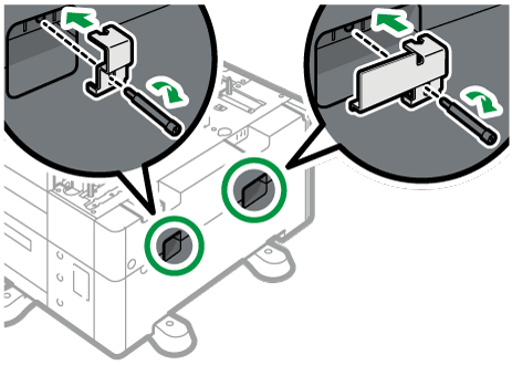 1段給紙トレイのイラスト