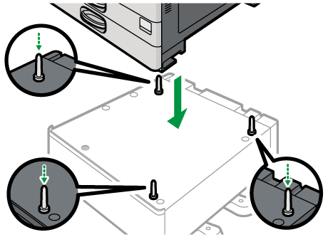サプライテーブルのイラスト