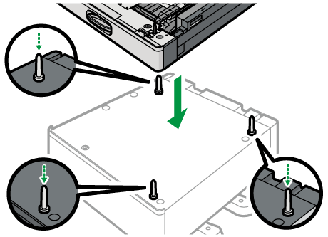 1段給紙トレイのイラスト