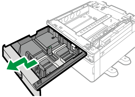 1段給紙トレイのイラスト