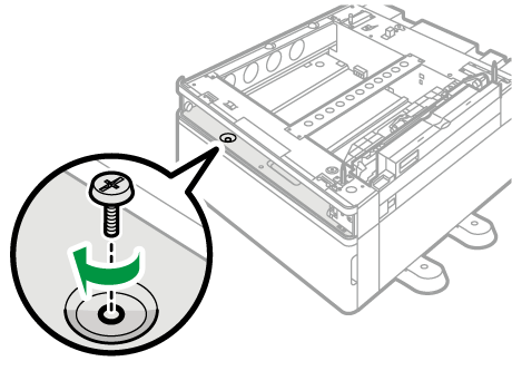 1段給紙トレイのイラスト