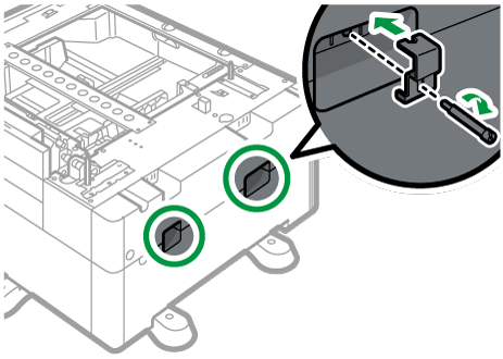 1段給紙トレイのイラスト