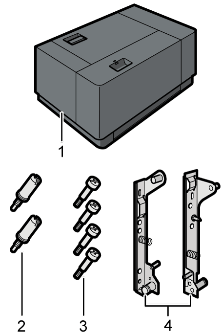A4大量給紙トレイのイラスト