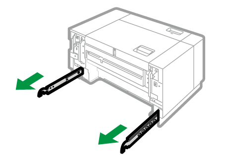 A4大量給紙トレイのイラスト