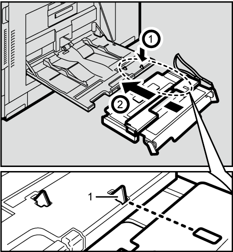 長尺トレイのイラスト