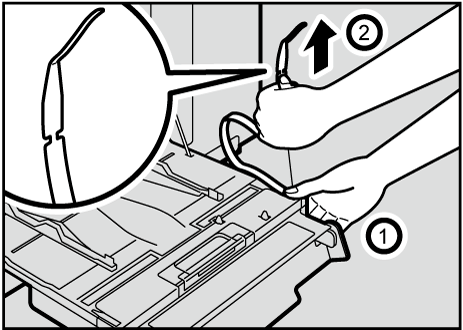 長尺トレイのイラスト