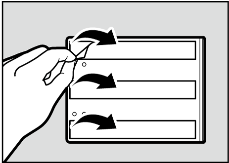 長尺トレイのイラスト