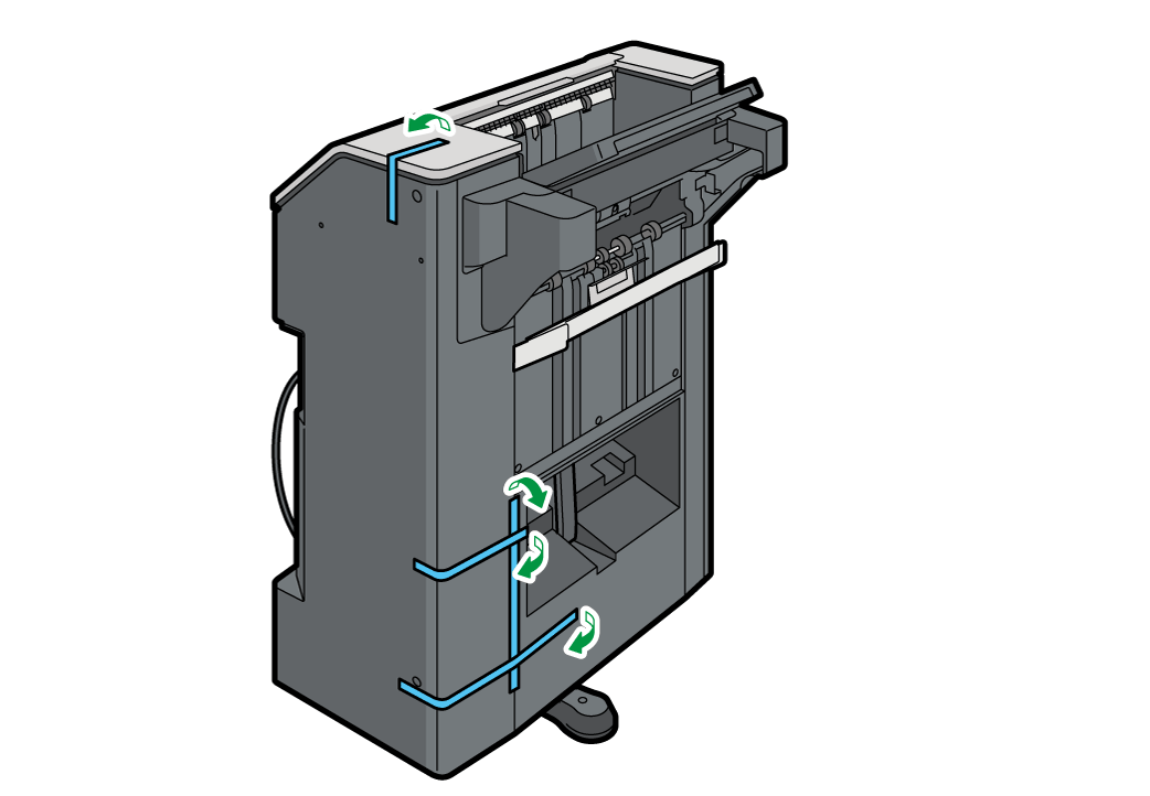 1000枚中綴じフィニッシャーのイラスト