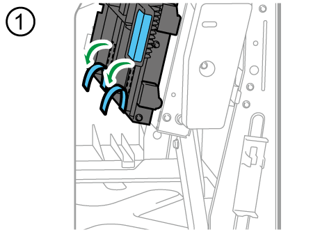 1000枚中綴じフィニッシャーのイラスト