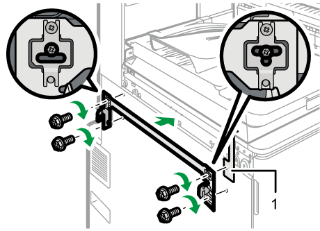 1000枚中綴じフィニッシャーのイラスト
