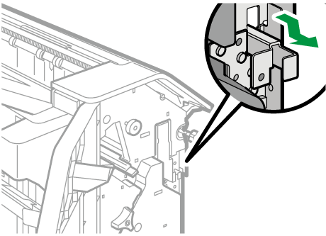 1000枚中綴じフィニッシャーのイラスト