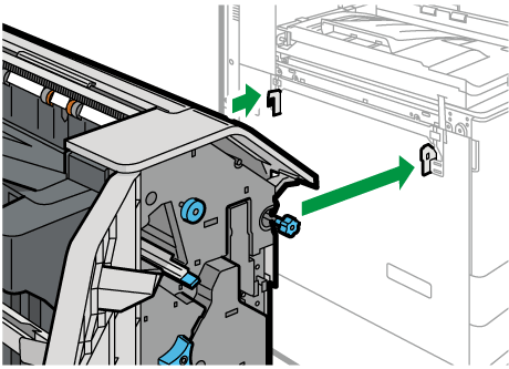 1000枚中綴じフィニッシャーのイラスト
