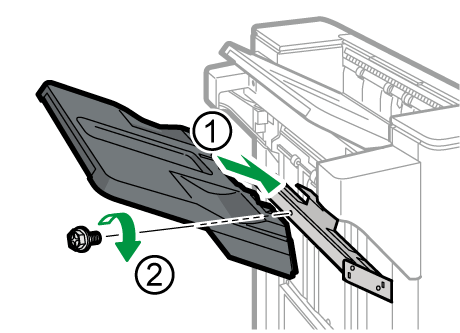1000枚中綴じフィニッシャーのイラスト