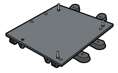 キャスターテーブルのイラスト