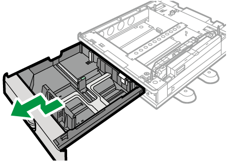 1段給紙トレイのイラスト